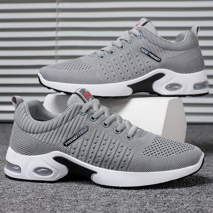 Herren nan leichter Performance-Sneaker mit 3D-Strickoberteil, integrierter Luftkammer-Zwischensohle und rutschfester Trail-Laufsohle Echo Archiv