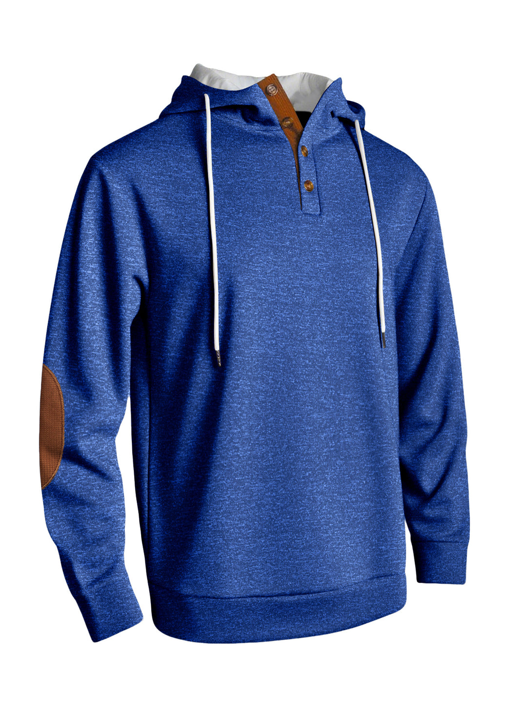Herren Kapuzenpullover mit modischer Knopfleiste und strukturiertem Design Echoarchiv