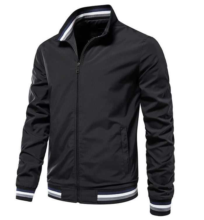 Herren modische Bomberjacke mit elastischen Bündchen Echoarchiv