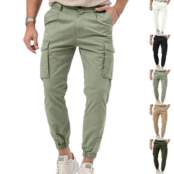 Herren Cargo-Hose mit multifunktionalen Taschen und elastischem Bund Echoarchiv
