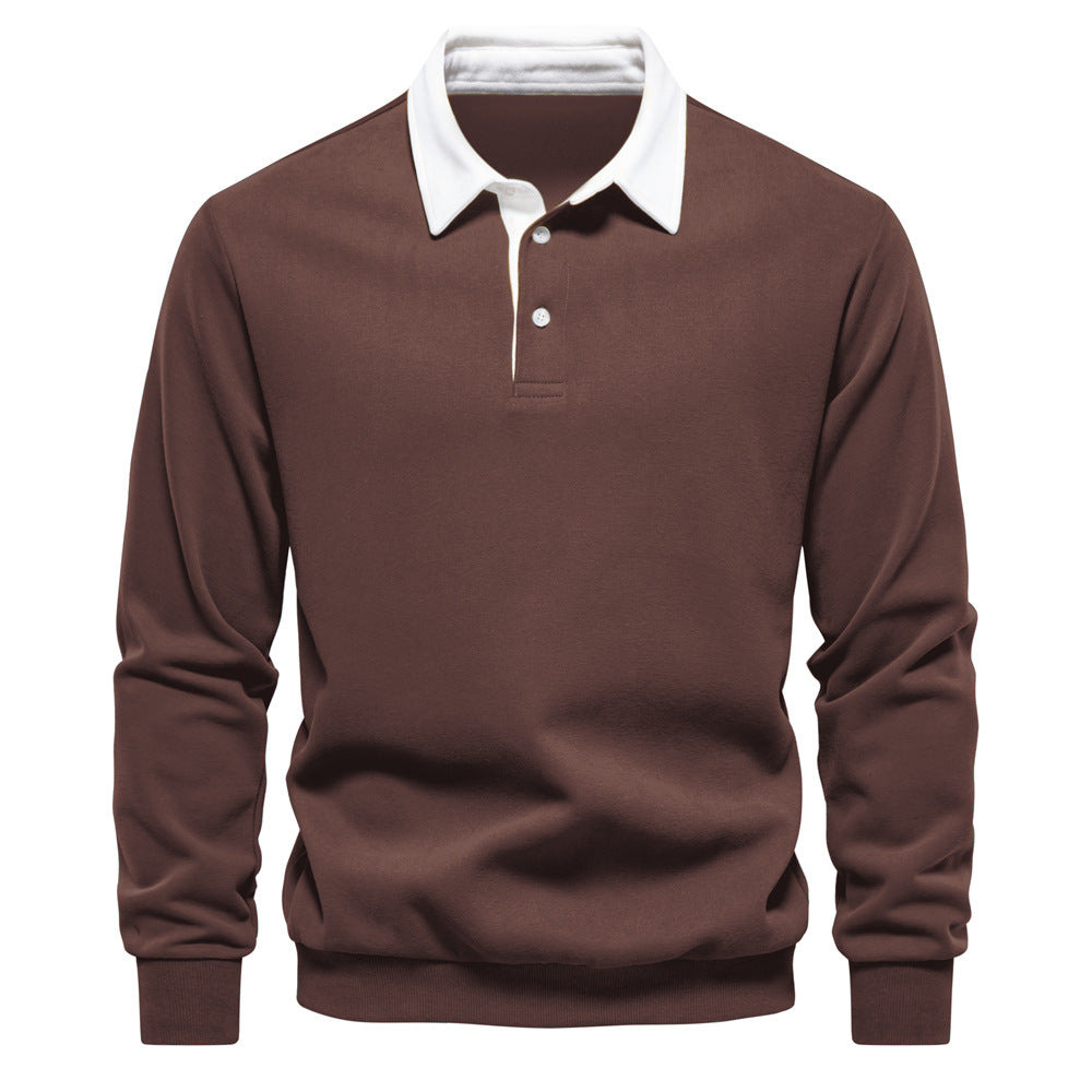 Herren Poloshirt mit kontrastierendem Kragen Echoarchiv