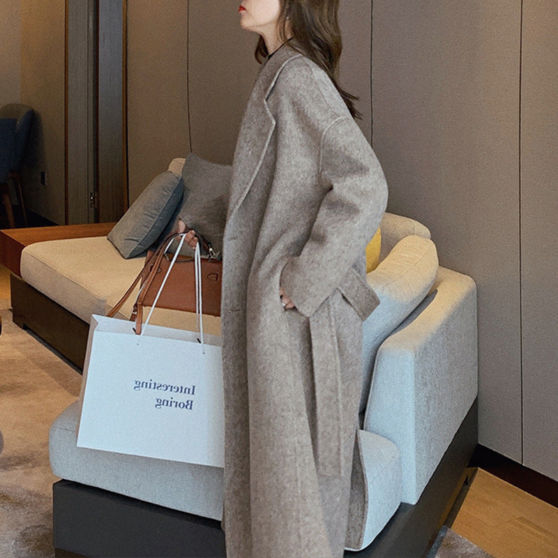 Damen Elegante und lässige Oversized-Wolljacke Echoarchiv