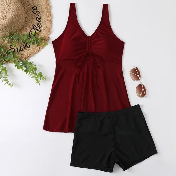 Damen Tankini-Set mit modischem Blumendruck und Rüschen Echo Archiv
