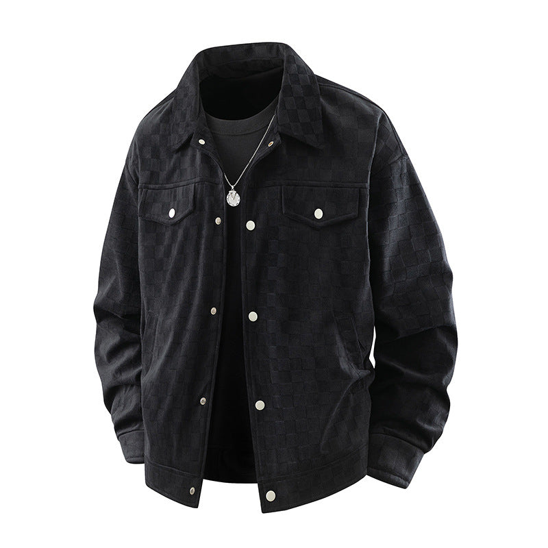 Herren Modische Jacke mit Karo-Design