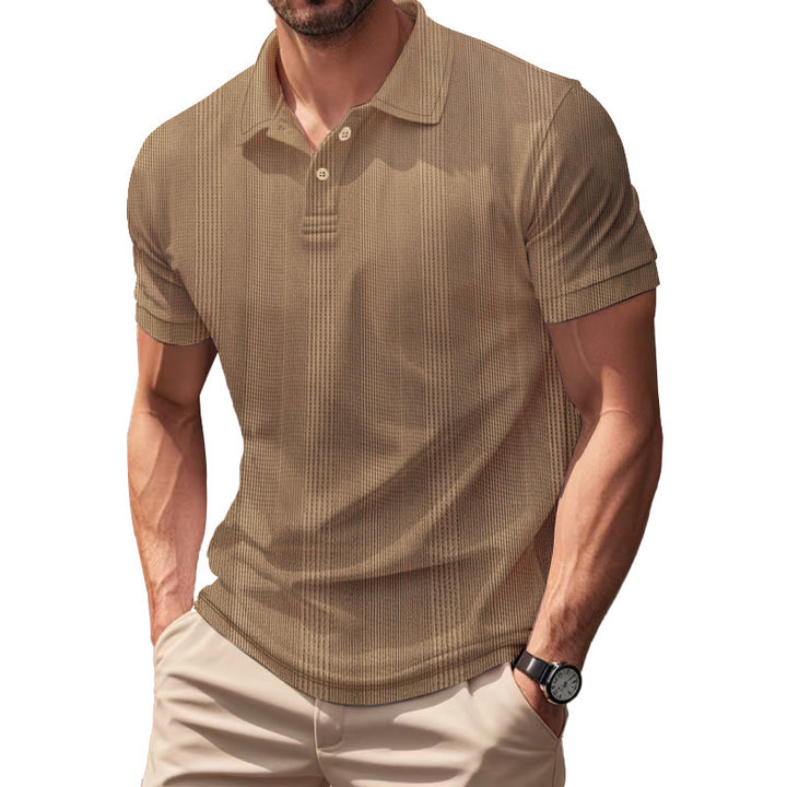 Herren Poloshirt mit strukturiertem Design und innovativer Gewebetechnologie Echoarchiv