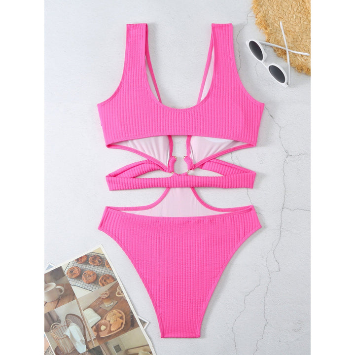 Damen Cut-Out Badeanzug mit elegantem Wickeldetail Echo Archiv