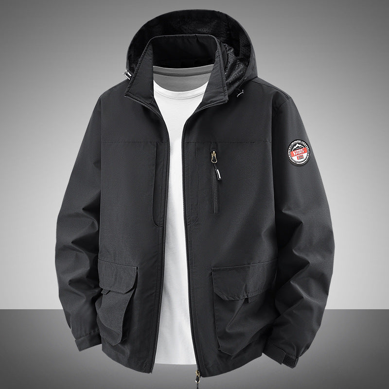 Herren Robuste Übergangsjacke mit praktischen Taschen Echo Archiv