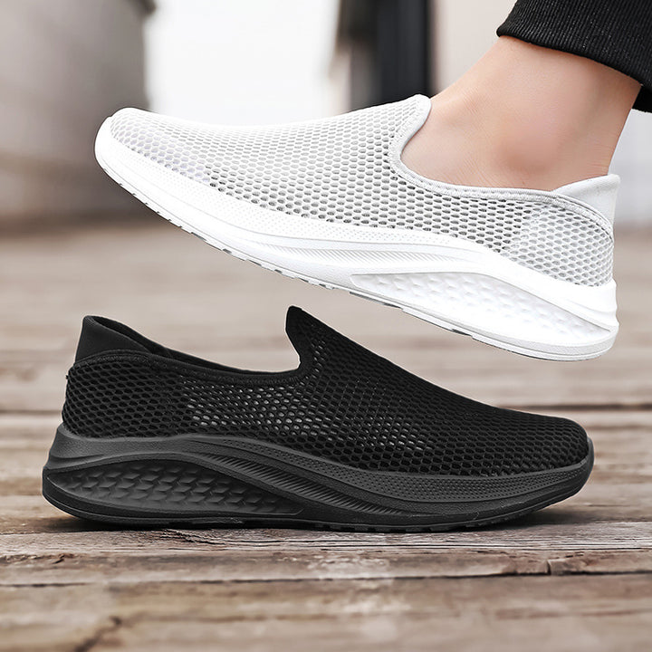 Herren nan atmungsaktiver Netz-Sportschuh mit Schlupfform und stoßdämpfender Laufsohle Echo Archiv