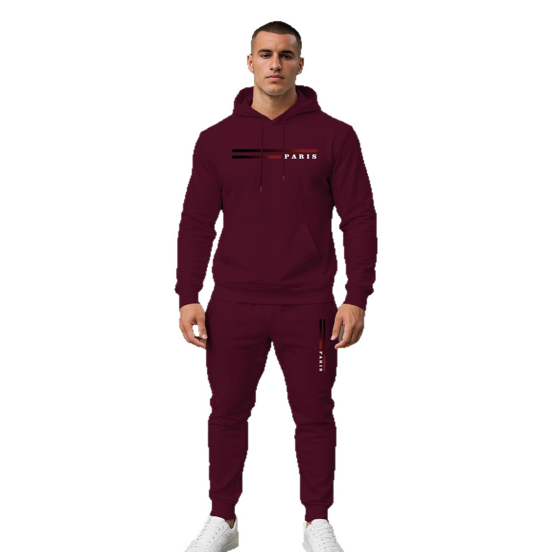 Herren Sportlicher Hoodie-Jogginganzug mit funktionalem Schnitt und praktischen Taschen Echoarchiv