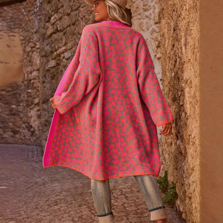 Damen modischer Cardigan mit auffälligem Muster Echoarchiv