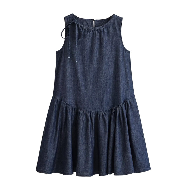 Damen Sommerkleid mit voluminösem Rocksaum und raffiniertem Schnürdetail Echo Archiv