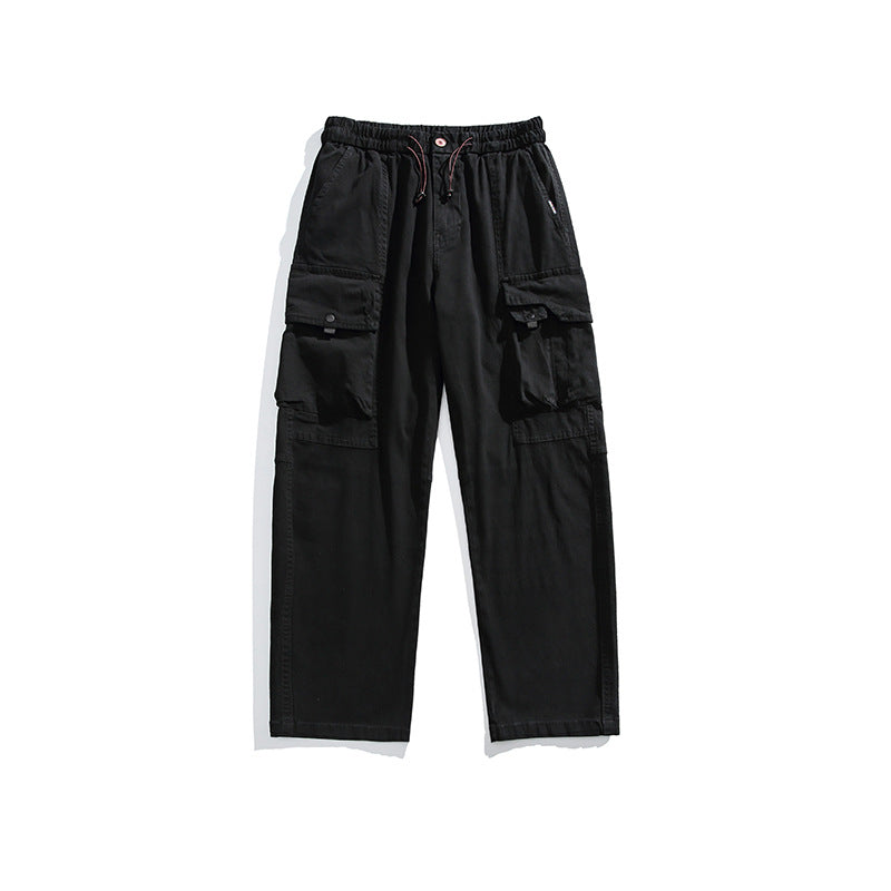 Herren Leichte Utility-Cargohose aus Baumwollmix mit Elastikbund, Kordelzug und Mehrfachtaschen Echo Archiv