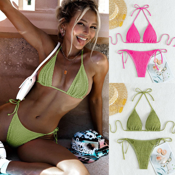 Damen Raffinierter Triangel-Bikini mit verstellbaren Bändern Echo Archiv