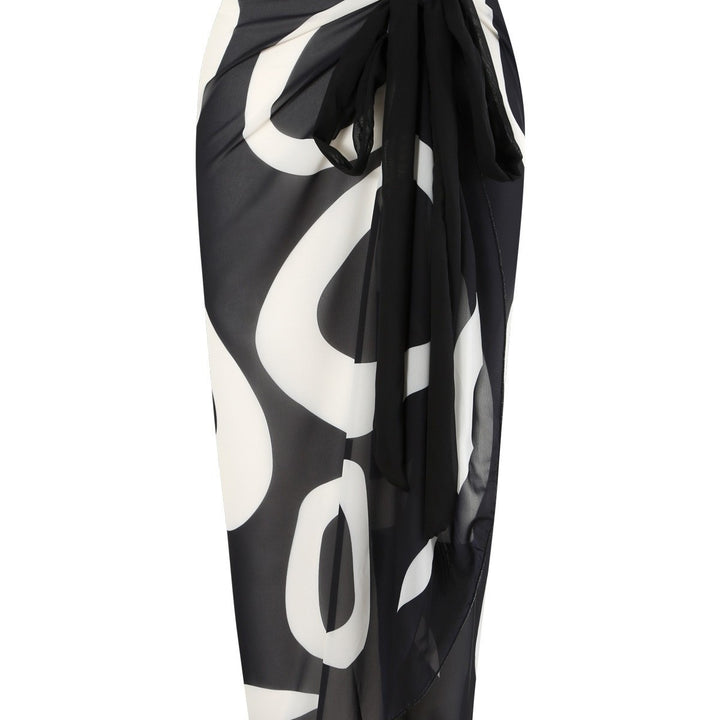 Damen Bikiniset mit asymmetrischem Oberteil und eleganter Wickel-Rock Echo Archiv