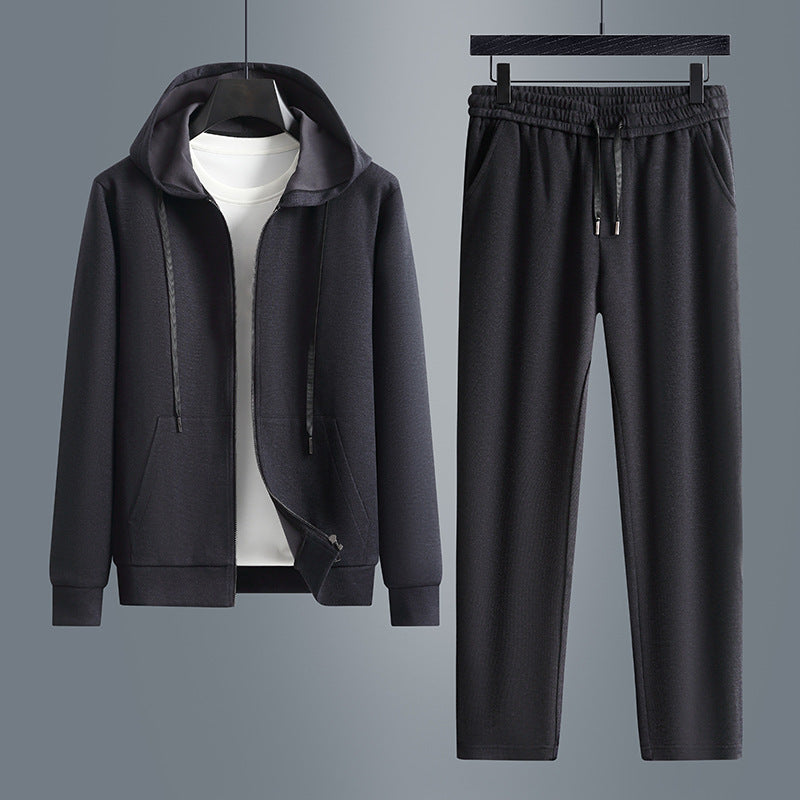 Herren sportliches Sweatset mit Kapuze und elastischem Bund Echoarchiv