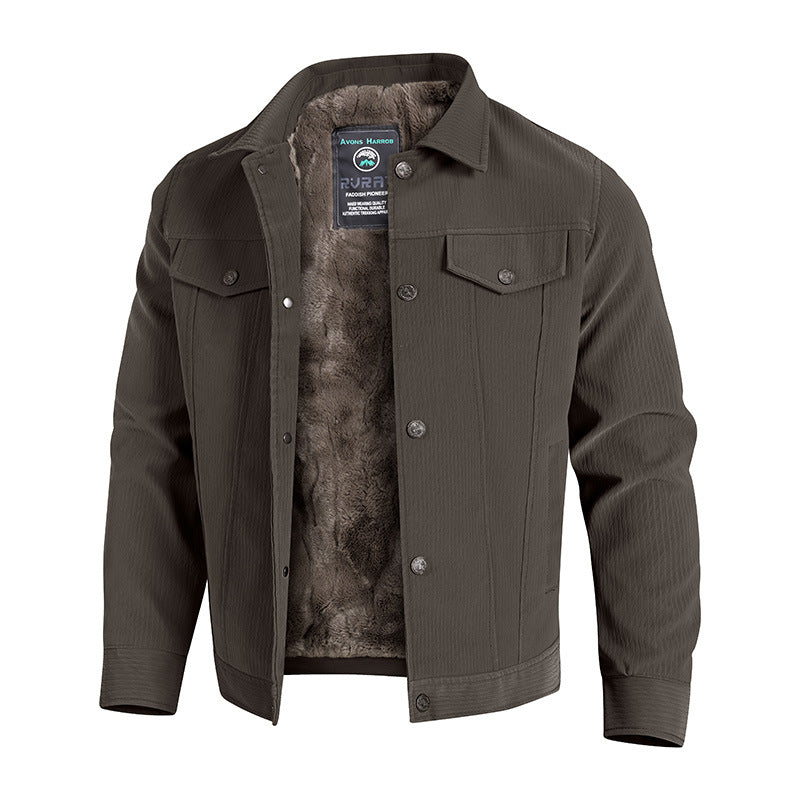 Herren Modische Fleecejacke mit hohem Kragen und elegantem Design Echo Archiv