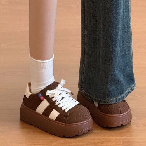 Damen Sportliche Sneaker mit robustem Plateau und atmungsaktiver Sohle Echo Archiv
