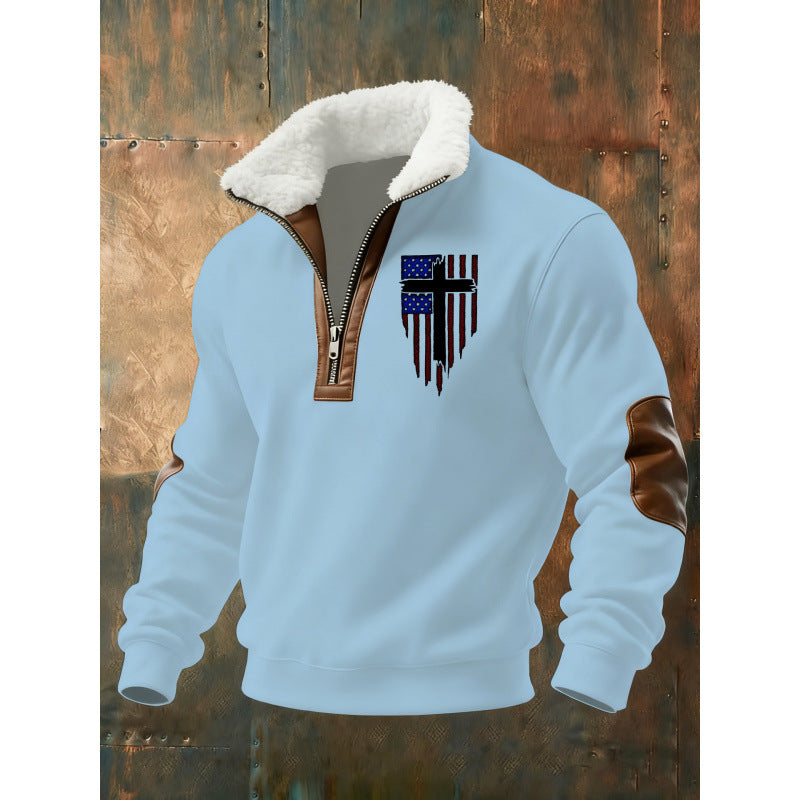 Herren Klassischer Kapuzenpullover mit Fleece-Detail Echoarchiv