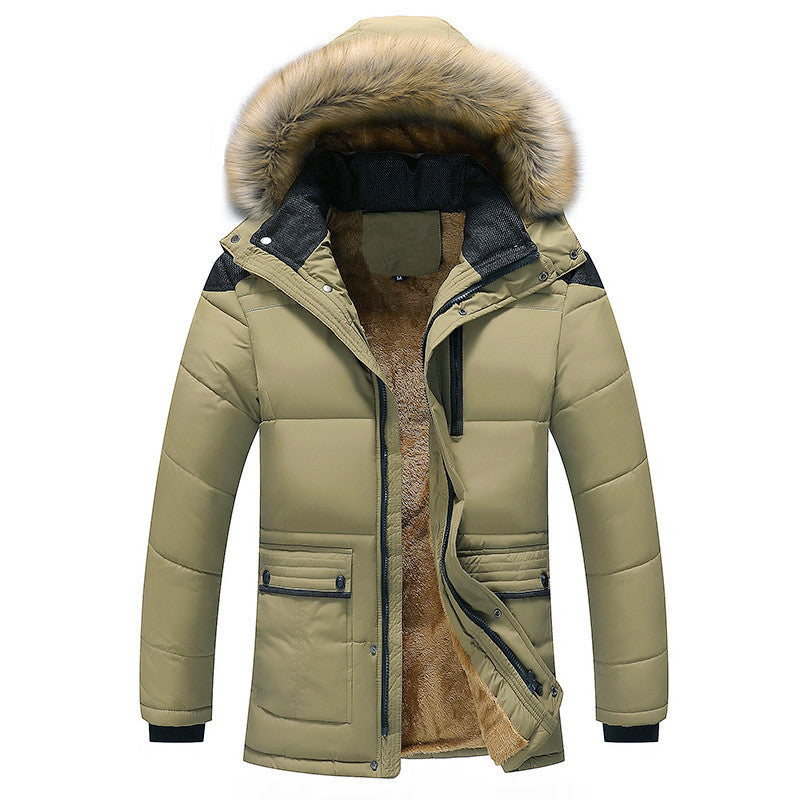 Herren Isolierter Urban-Parka mit Teddyfleece-Innenlage, Kapuze und Kunstpelzblende Echoarchiv