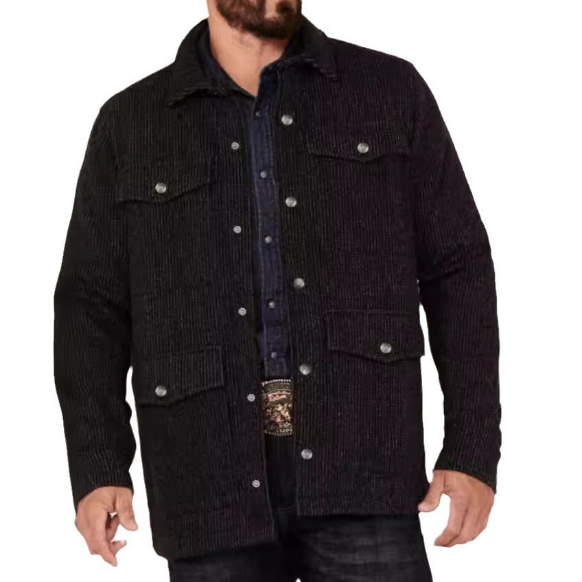 Herren strukturierte Utilityjacke mit praktischen Taschen Echoarchiv