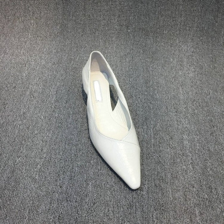 Damen Raffinierte Spitze Ballerinas mit Geschmeidiger Lederoberfläche Echoarchiv