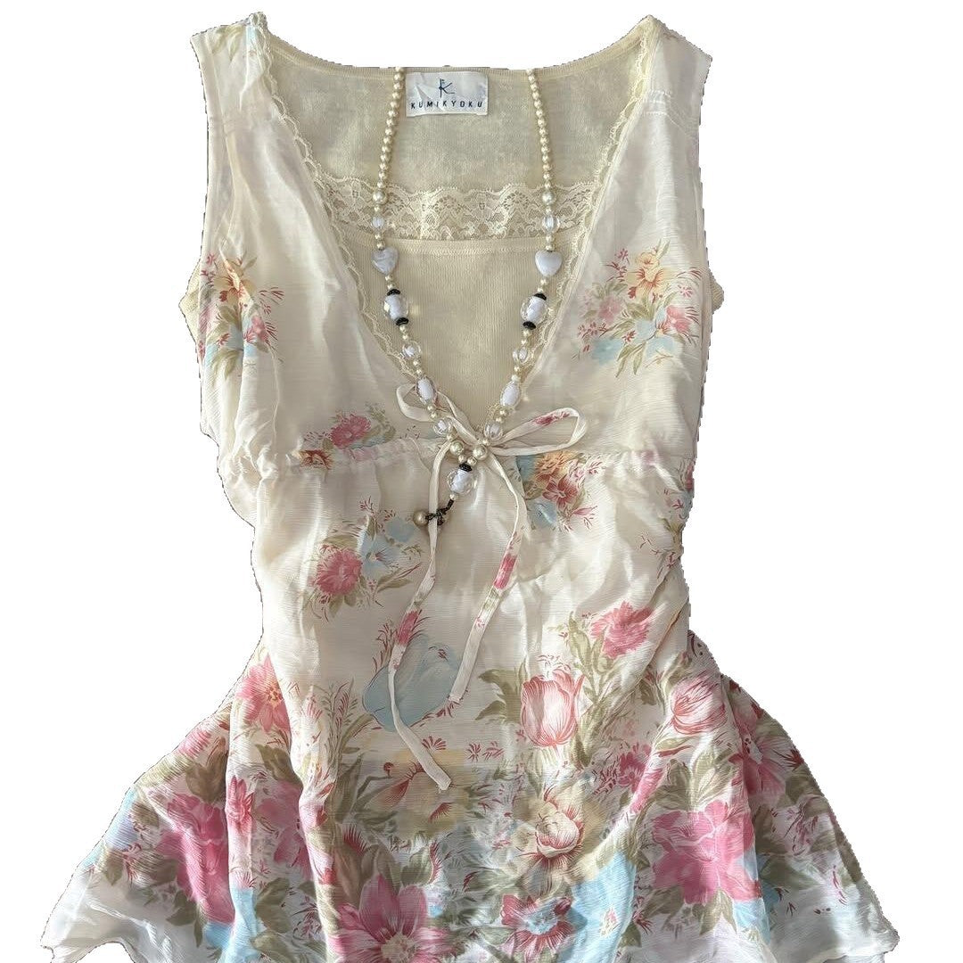 Damen Verspieltes Blumentop Echo Archiv