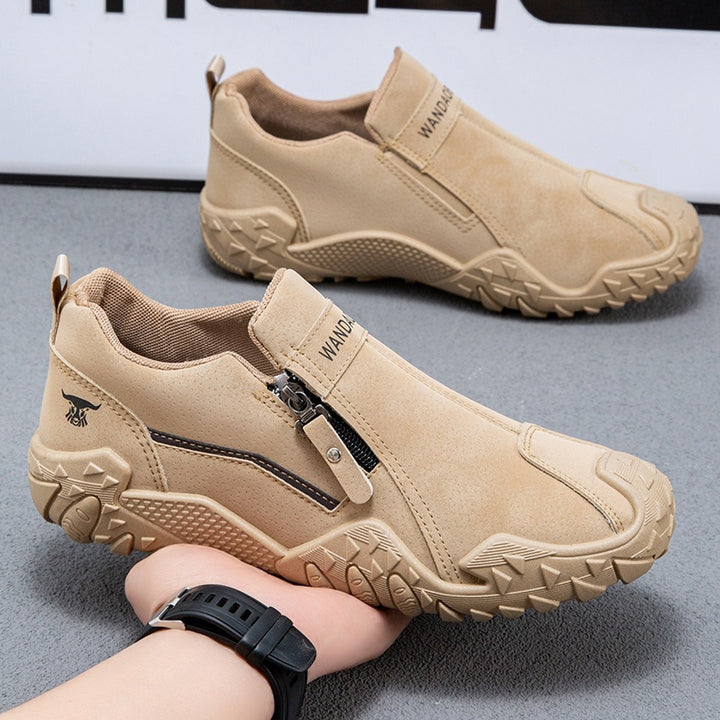 Herren Sportliche Slip-On Sneakers mit Zipper Echoarchiv
