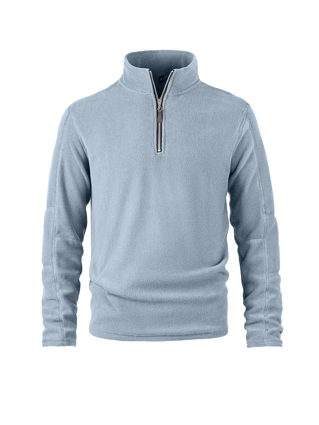 Herren Fleece-Pullover mit halblangem Reißverschluss und elastischen Bündchen Echoarchiv