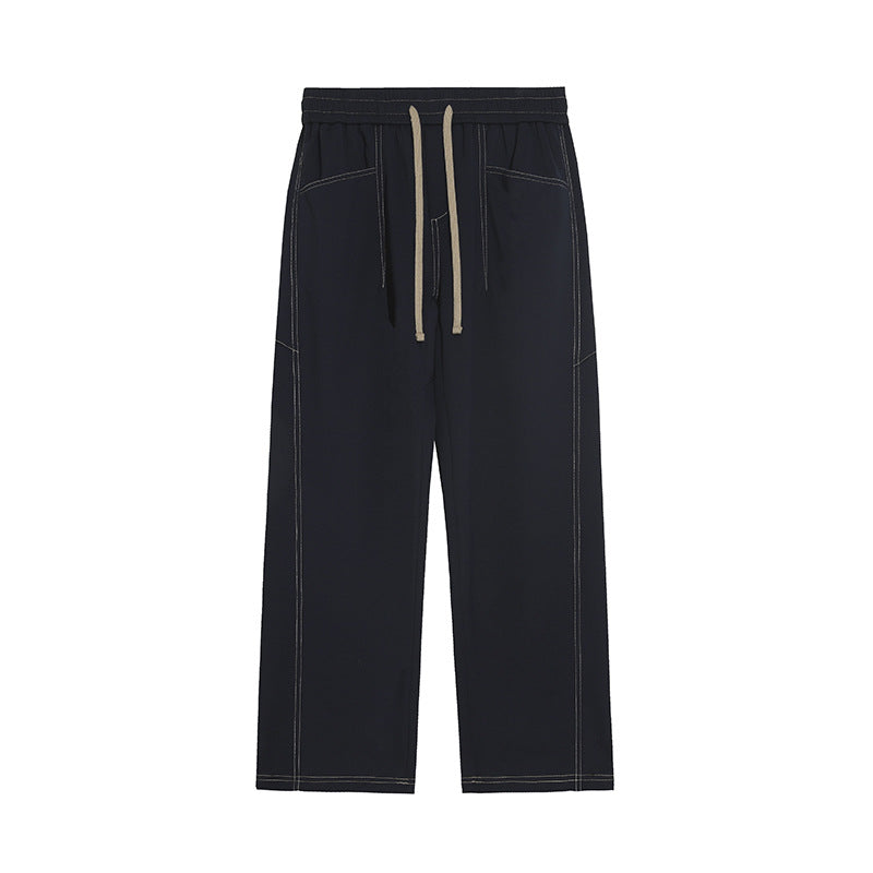 Damen Weite Palazzo‑Hose mit hohem Elastbund & Kordelzug Echoarchiv