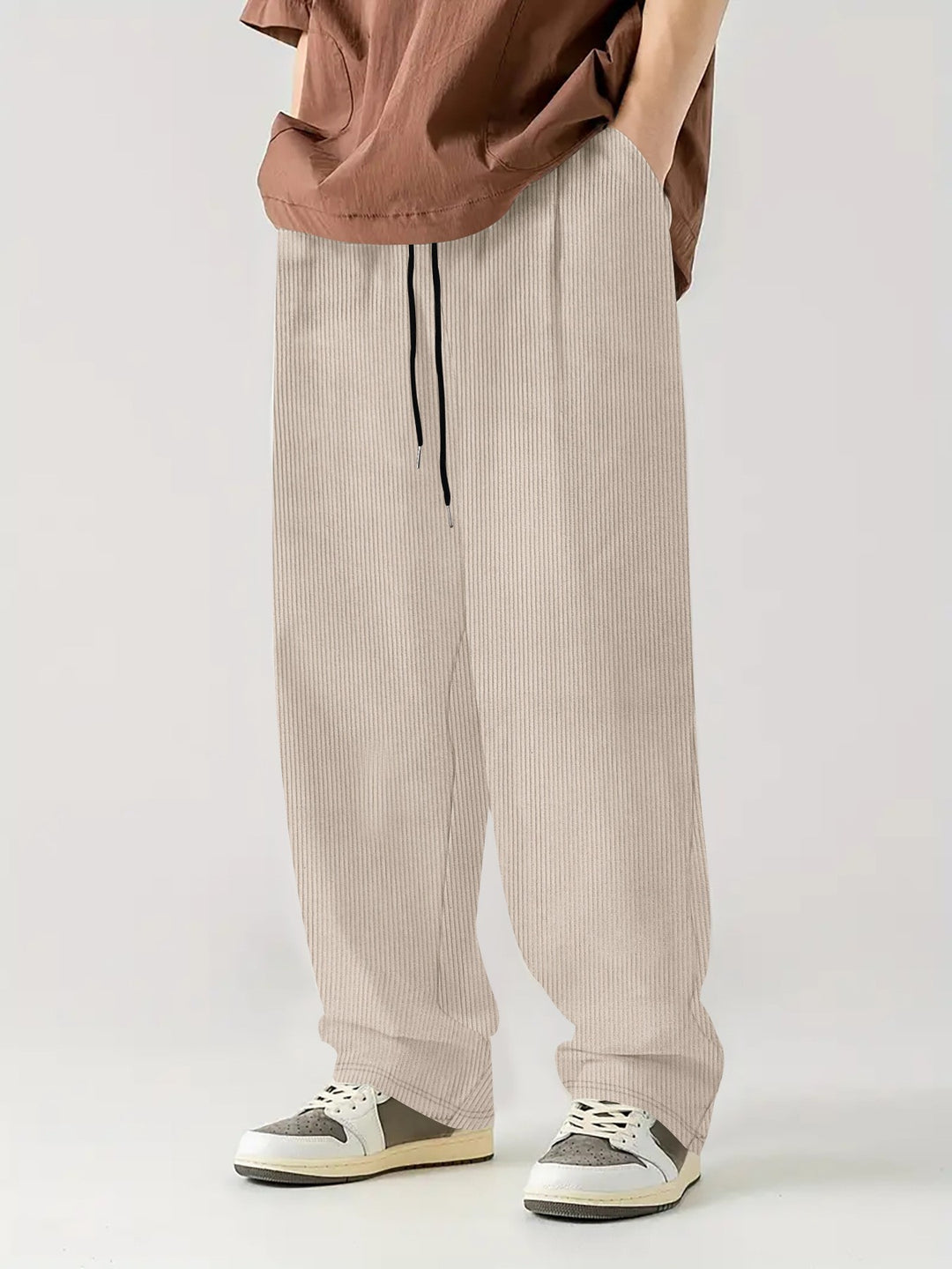 Herren bequeme Ripp-Hose mit elastischem Bund Echoarchiv