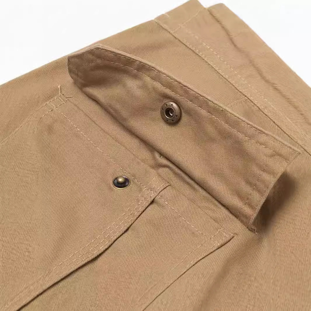 Herren Cargohose im Slim-Straight Schnitt mit Mehrfach‑Taschen und verstärkten Knien Echoarchiv