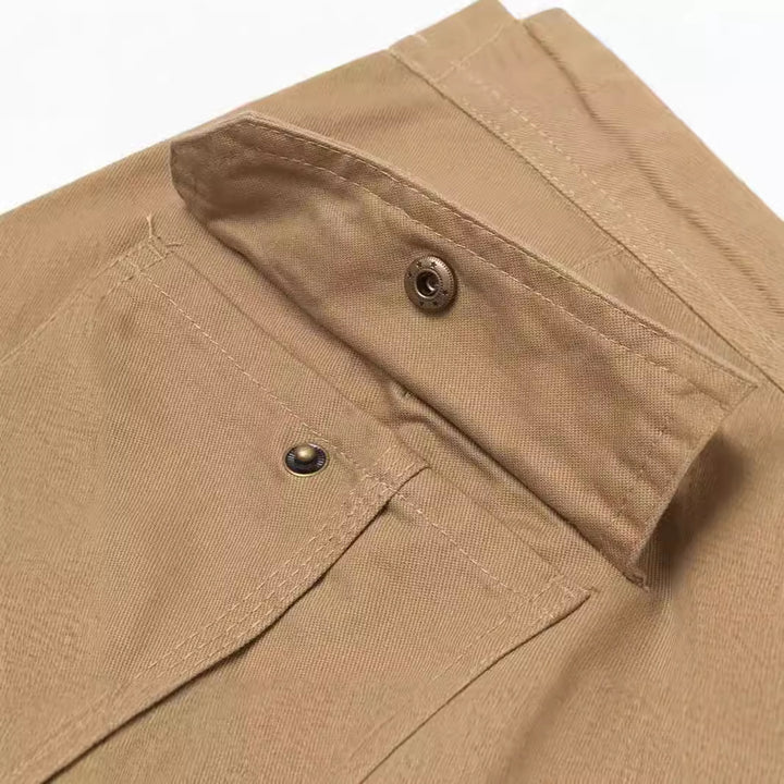 Herren Cargohose im Slim-Straight Schnitt mit Mehrfach‑Taschen und verstärkten Knien Echoarchiv