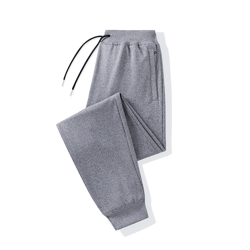 Herren Straight-Fit Jogginghosen mit elastischem Bund, Kordelzug und verdeckten Seitentaschen – Marzano