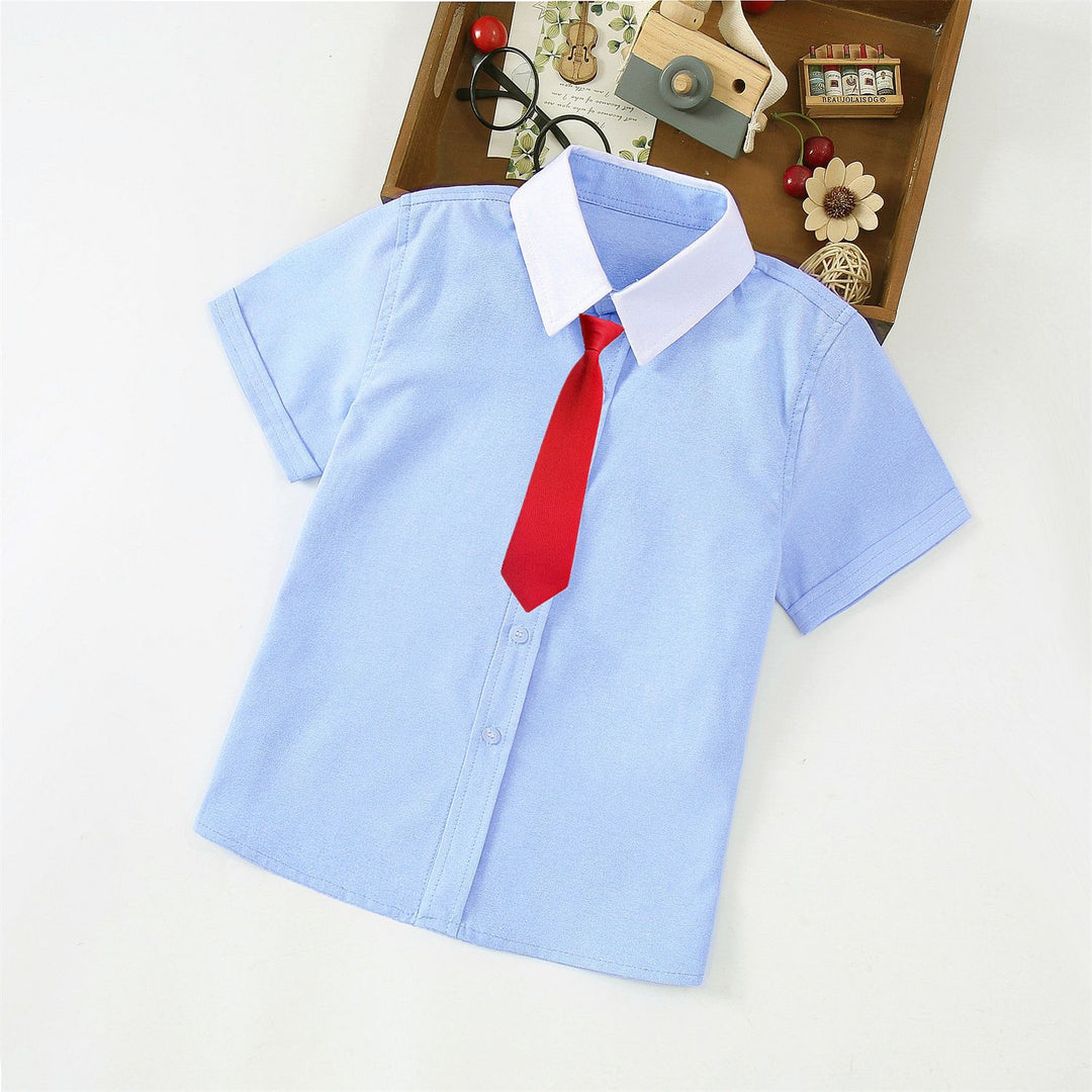 Jungen Elegantes Kurzarmhemd mit Fliege Echo Archiv
