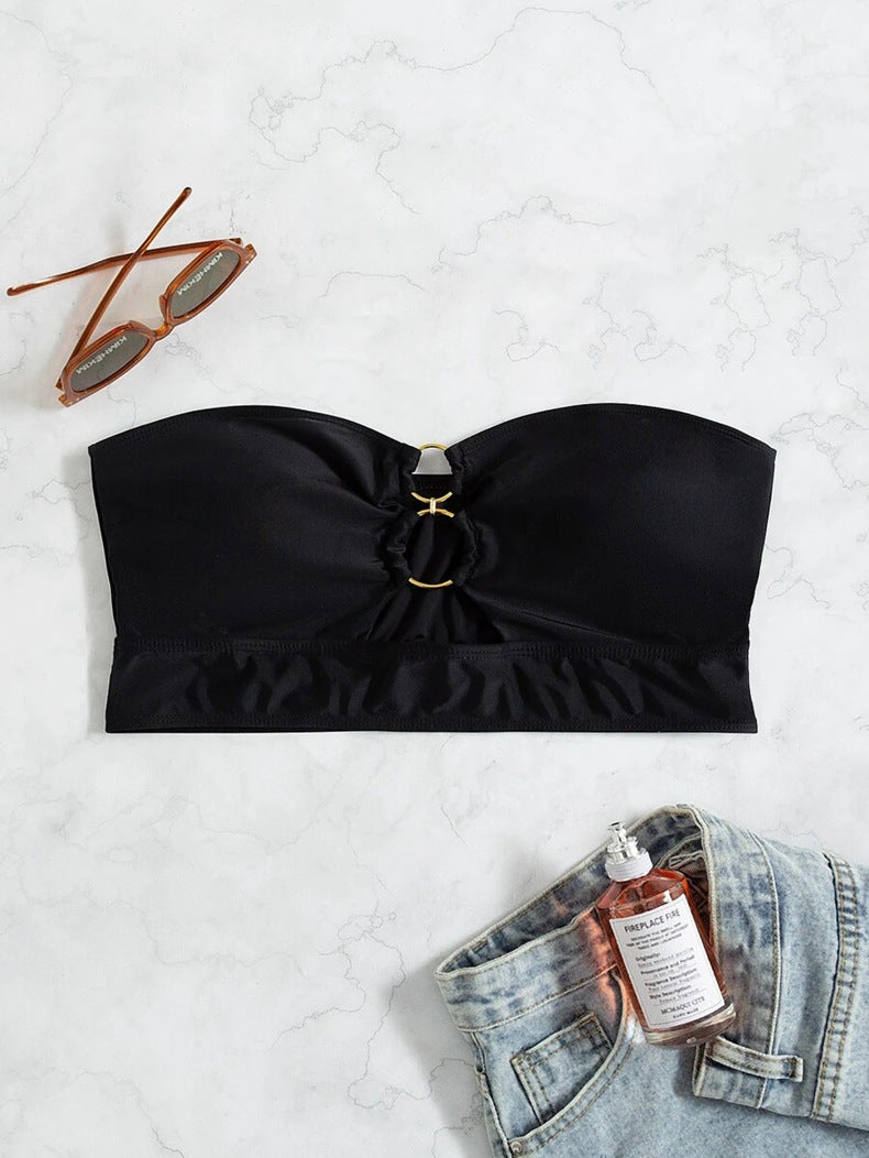 Damen Bandeau-Bikini-Oberteil mit elegantem Ringdetail Echo Archiv