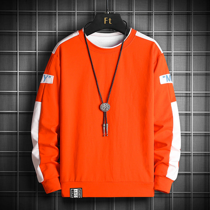 Herren Lockeres Sweatshirt im Urban-Layer-Look mit Schulterpaneelen und geripptem Saum Echo Archiv