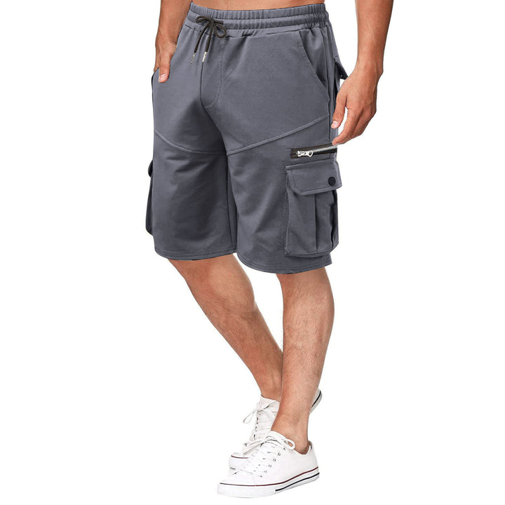 Herren funktionale Sport-Shorts mit vielseitigen Taschen und elastischem Bund Echoarchiv