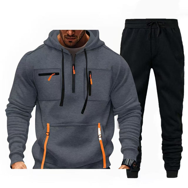 Herren multifunktionaler Kapuzenpullover und Jogginghose Kombination Echoarchiv
