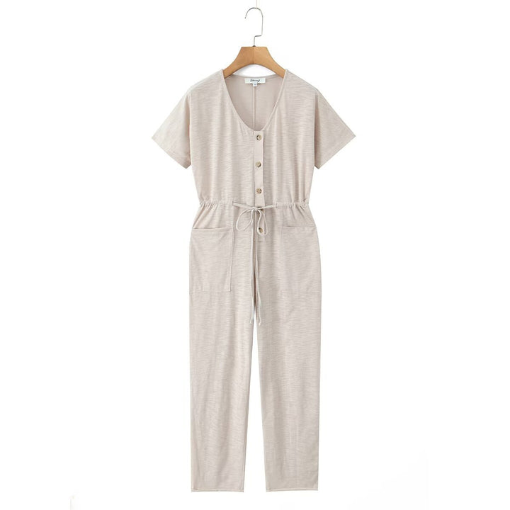 Damen Jumpsuit mit Taillenzug und praktischen Taschen Echo Archiv