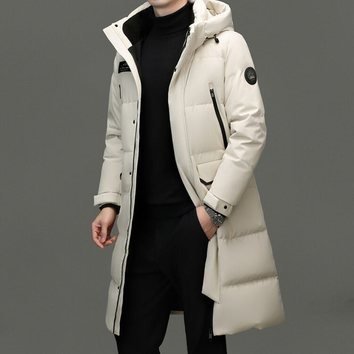 Herren lange, isolierte Winterjacke Echoarchiv