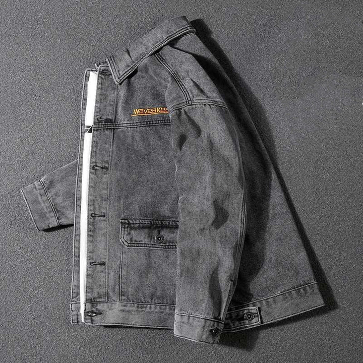 Herren Lässige Denimjacke mit modischen Akzenten Echoarchiv