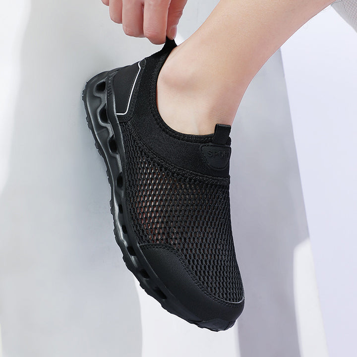 Unisex nan ultraleichter Netz-Schlupfschuh mit belüfteter Hohlkammerdämpfung Echo Archiv