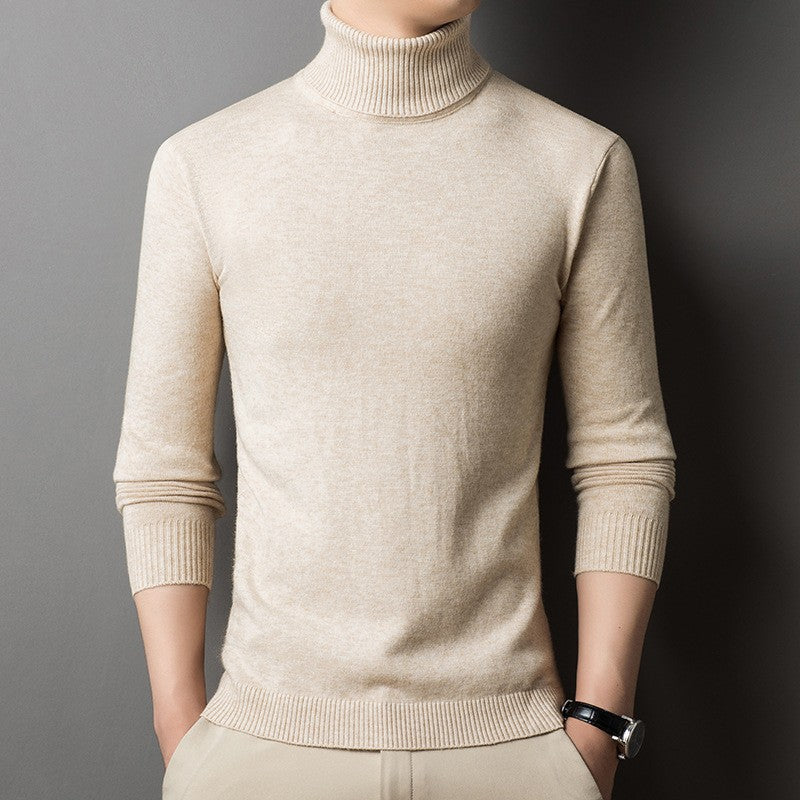 Herren figurbetonter Pullover mit Rollkragen Echoarchiv