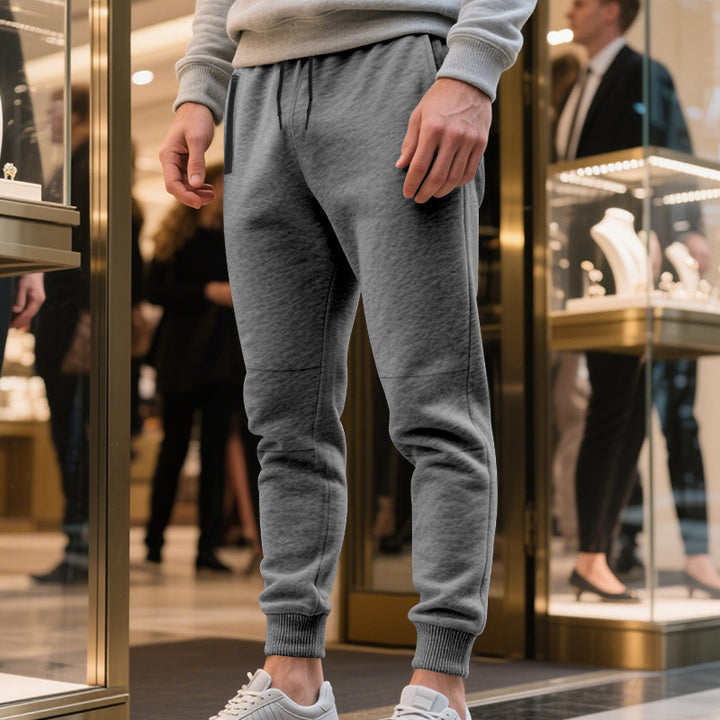 Herren gemütliche Sweatpants mit modernem Schnitt und elastischem Bund Echoarchiv