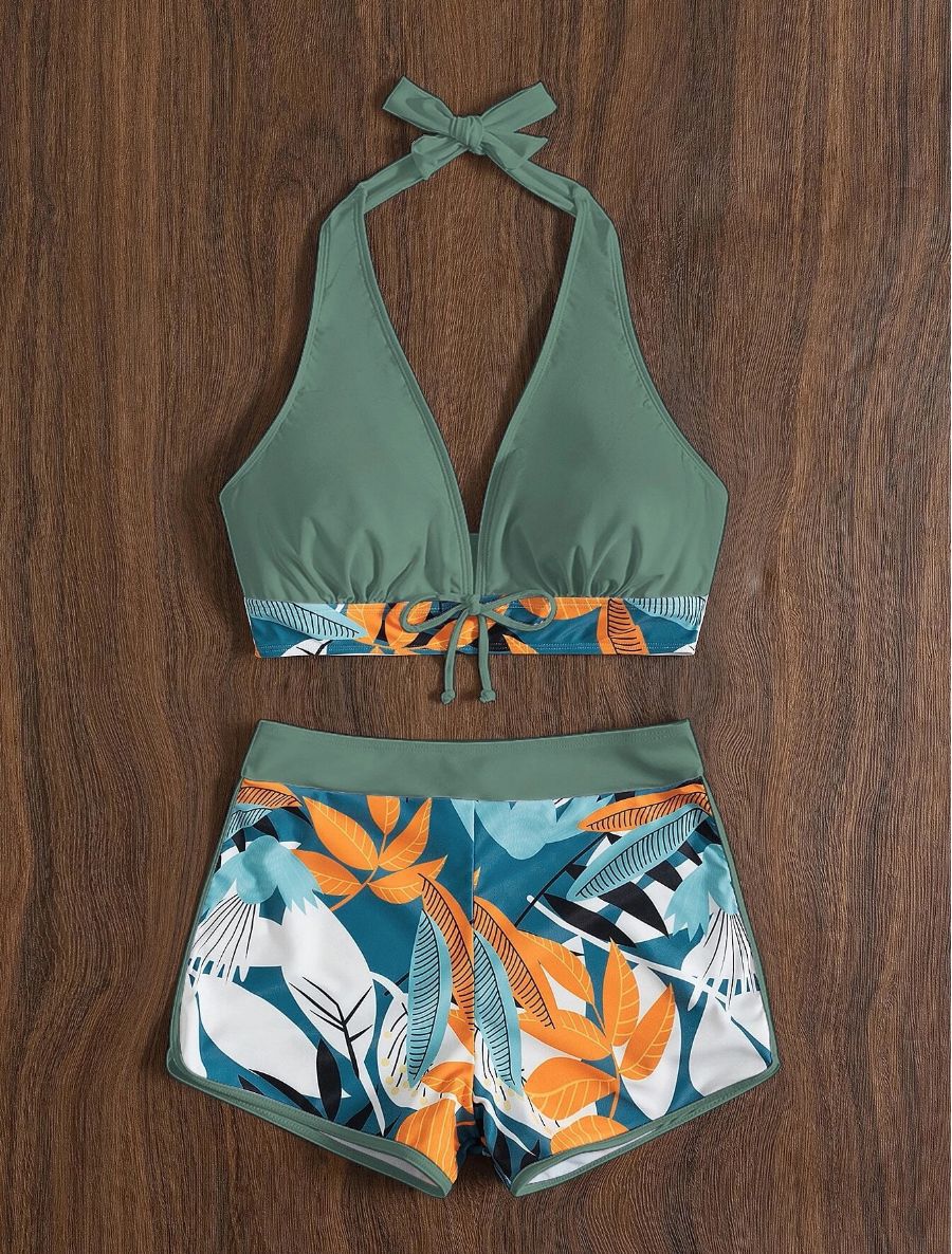 Damen Sportliches Bikini-Set mit verdecktem Bauch Echo Archiv