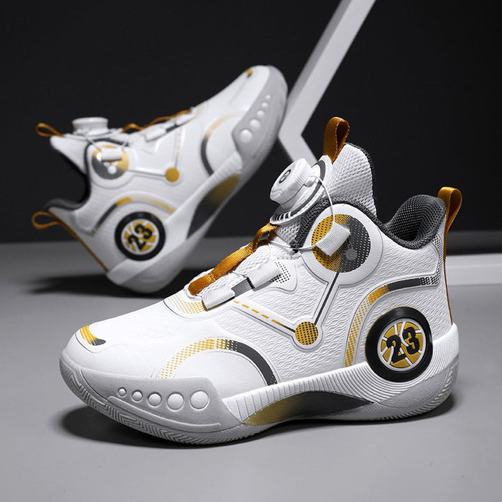 Unisex Futuristische City-Sneaker mit Drehmechanik-Verschluss, gepolsterter Fersenstütze und gedämpfter Wabensohle Echoarchiv