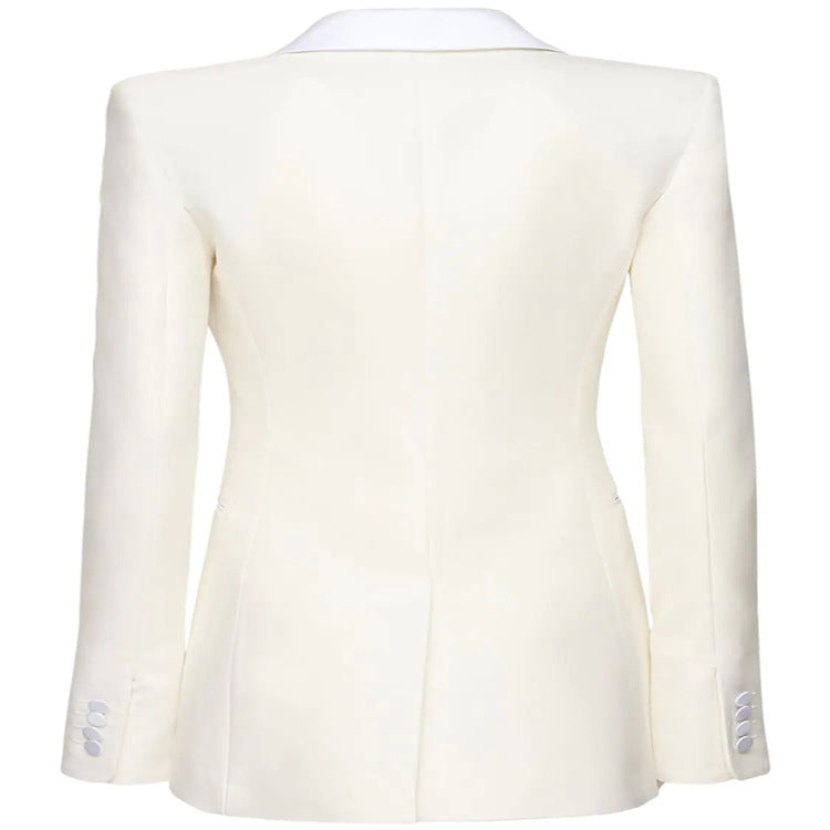 Damen Strukturierter Schulterblazer im Retro‑Tailoring Echoarchiv
