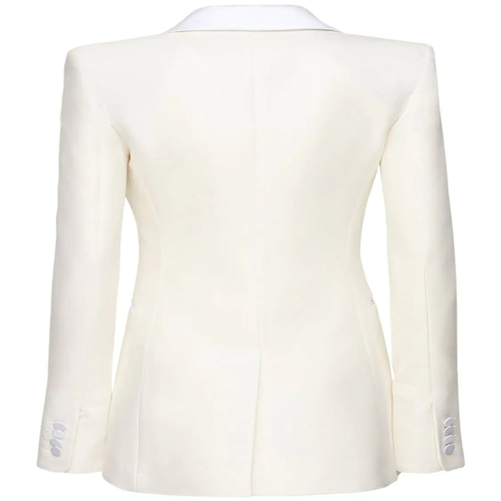 Damen Strukturierter Schulterblazer im Retro‑Tailoring Echoarchiv