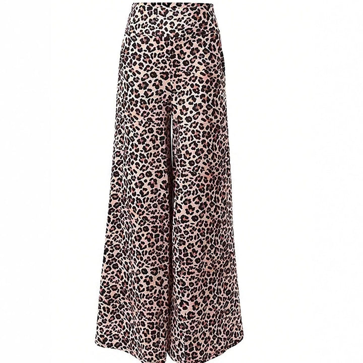 Damen Elegante Leopardenmuster Palazzo-Hose Echo Archiv