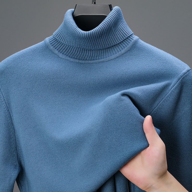Herren eleganter Rollkragenpullover aus hochwertiger Baumwolle Echoarchiv